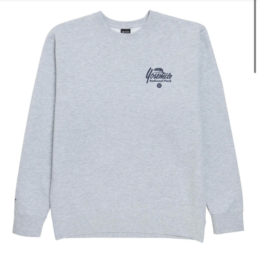 Pullover Sweater Gray Yosemite National Park Men's NATIONAL PARKS X STANCE sizeM